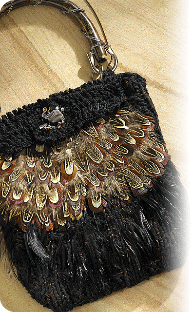 Feathered Purse